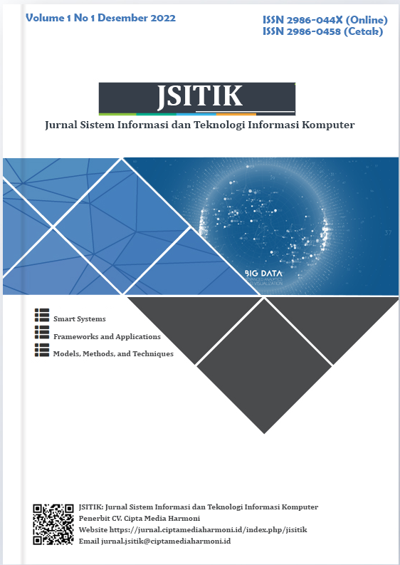 JSITIK: Jurnal Sistem Informasi dan Teknologi Informasi Komputer